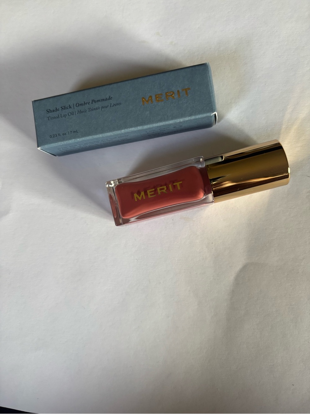 Merit Shade Slick Tinted Lip Oil — Pink Beet Clean Vegan
